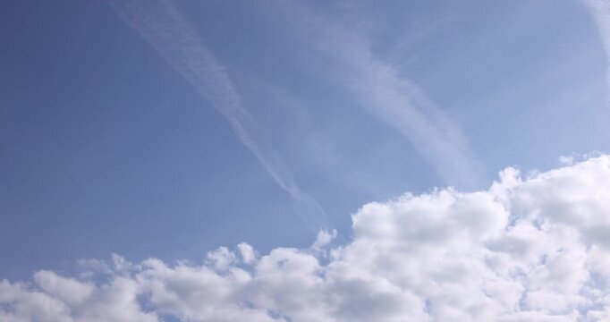 Dense cloud formation in a gray sky
