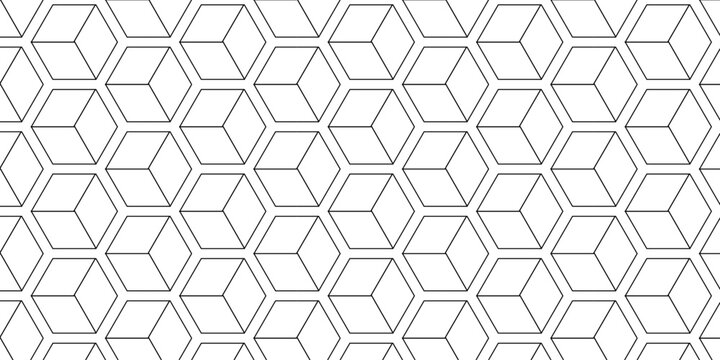 Vector square wall metallic decoration tech grid line box. metal cube creative geometric fabric wall tiles gradient web triangle diamond honeycomb hexagon art decorative textile design.
