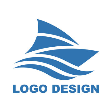 Yacht Logo Design Vector Luxury Marine Boat Branding Icon Illustration Concept