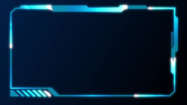 Futuristic HUD video frame Digital technology plexus lines background. Technology template. Frame