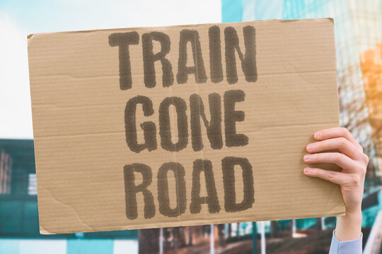 "Train Gone Road" Rail infrastructure is dismantled and replaced with expanded road networks. RAIL. INFRASTRUCTURE. DISMANTLED. ROAD. NETWORKS.