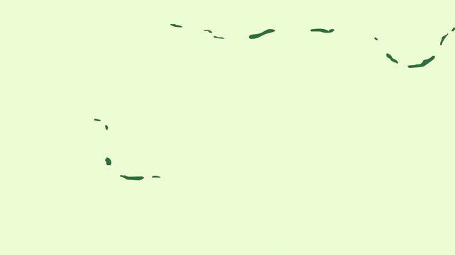 A green background with white border and dots map of new zealand the state hawaii circles united black photo man in suit screen on it flower green screen animated chromakey background
