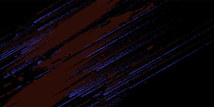 Glitch distorted grunge background. Noise destroyed texture. Red halftone dots blue color pattern gradient grunge texture background.Print