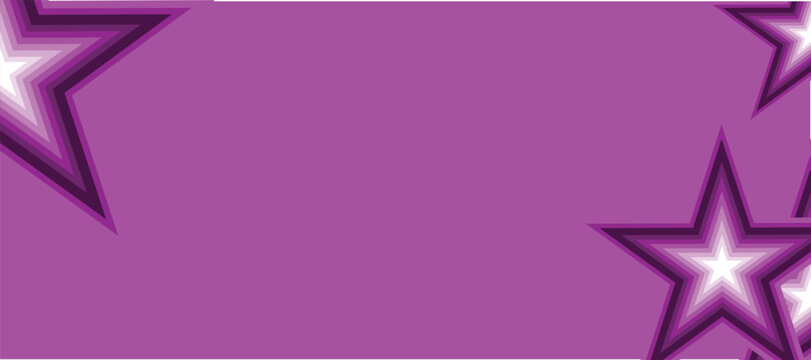 Abstract purple background with glowing star fram design, perfect for banner, social media post, invitation, poster, wallapaper and modern decorative template use .