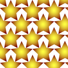 Obraz premium Golden Stars Pattern
