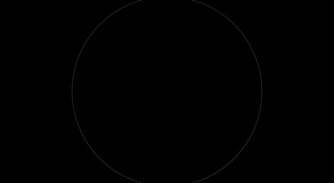 Minimalist loading spinner animation with expanding circular animation