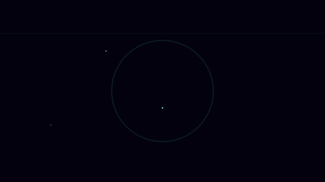 Minimalist astronomy background, dark space with stars and circle, celestial night sky, cosmic texture