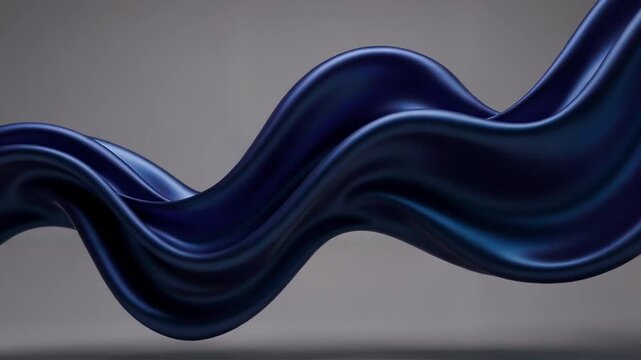 Abstract blue wave pattern with smooth curves and gradients in three panels.