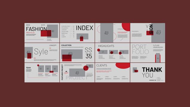 Aesthetic Portfolio Presentation Template With Creative Slide Design