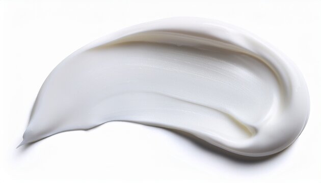 white cosmetic cream smear swatch isolated on white background bb cream texture white background