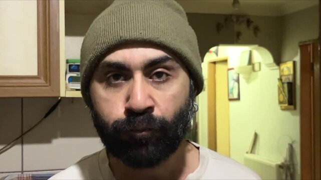 Man in Contemplative Distress Facing Borderline Personality Disorder, Bipolar Challenges, Deep Depression, Anxiety, Inner Conflict
