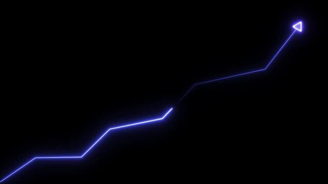 Bright neon cyan laser curve line abstract technology. Fast speed Horizontal neon line animation moving from right to left on a black background