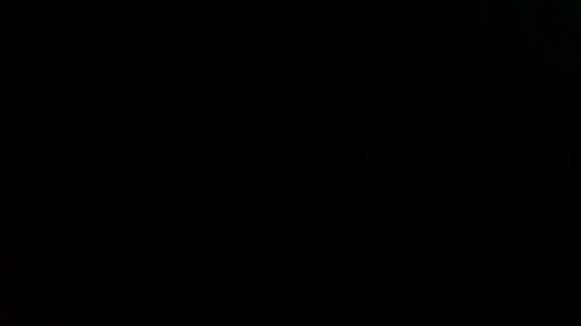 red and green or sun effect on cc light ray animation bright, flare footage Isolated light rays animation. black background 4k video .
