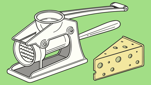 Cook uses cheese press
