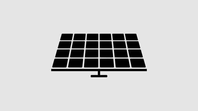 Modern solar panel array on a white background
