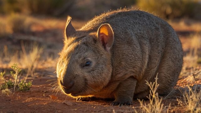 a  hairy-nosed wombat ai