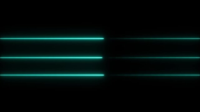 Abstract glowing rainbow colour neon lines motion background. Neon lights blinking lines moving animation. bule  neon line moving on background. Neon Light Line Technology icon