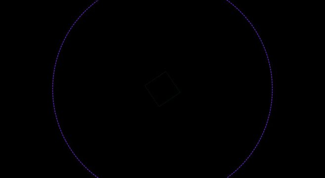 Dashed Rotating Square