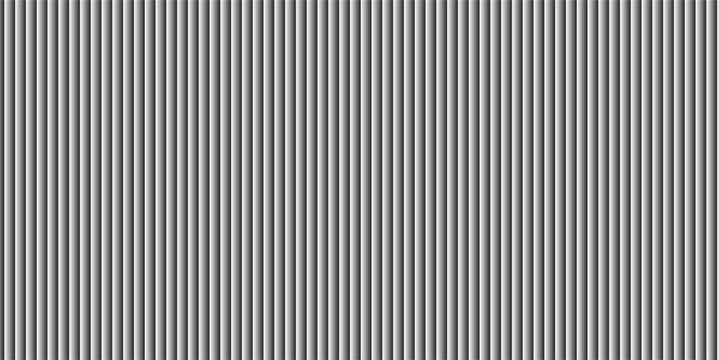 Garis vertikal hitam-putih sempit. Ornamen geometris simetris. Pola mulus bergaris, wallpaper abstrak. Kertas digital untuk cetak tekstil, isi halaman. Vektor
