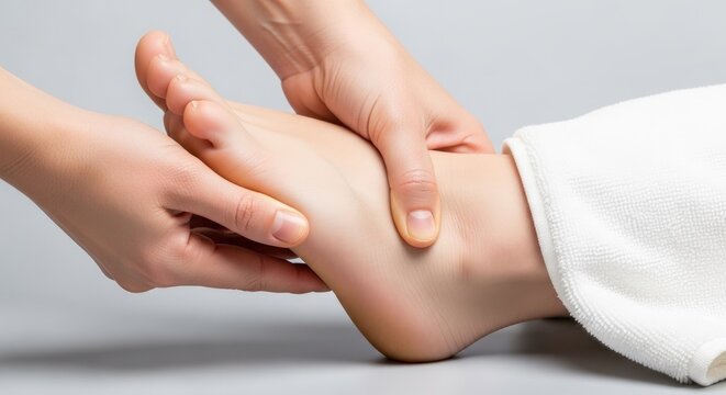 Foot massage therapy promoting wellness and relaxation for international friendship day
