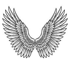 Obraz premium Owl's wings spread wide in flight against the night sky with moonlight