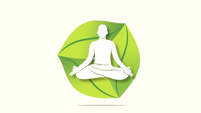 International yoga day celebrate  every year 21 June short video design.