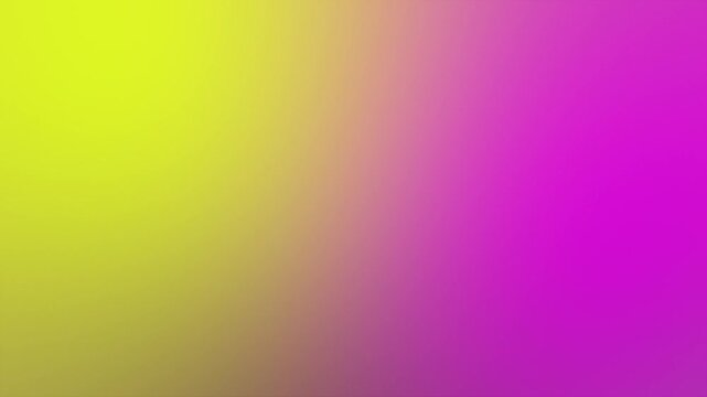 Abstract 4K loop of smooth blurred liquid gradient with acid chartreuse yellow and electric fuchsia colors for industrial tech and cyber aesthetic backdrop.