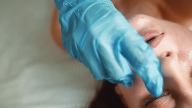 Candid shot of client and caregiver exchanging smiles during treatment