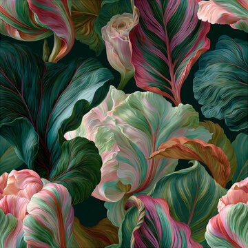 abstract floral seamless background