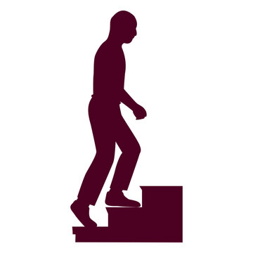 Bald Guy Climbing Stairs Sequence 9