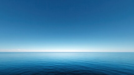 Obraz premium Ocean meets sky in perfect harmony