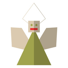 Obraz premium Angel flat icon 49