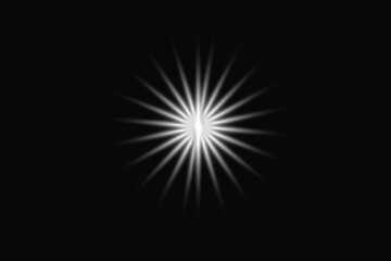 Fototapeta premium White background adorned with neon rays and dynamic lines.