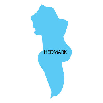 Hedmark county map