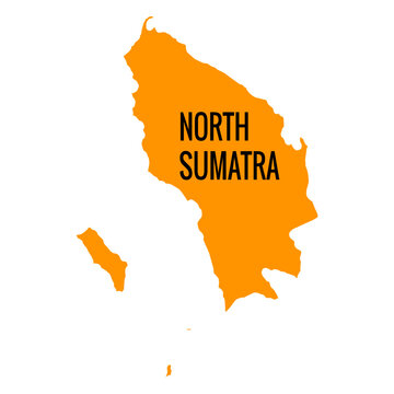 North sumatra province map