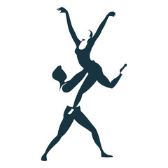 Ballet dancer ballerina pointe shoe posture detailed silhouette © Vexels