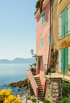 Colorful houses of Tellaro village, Lerici, La Spezia, Italy	