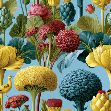 abstract floral seamless background