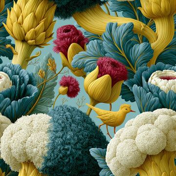 abstract floral seamless background