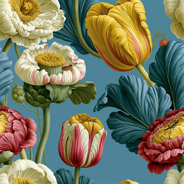 abstract floral seamless background