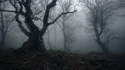 Fototapeta premium fog in the forest