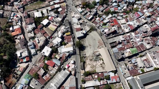 Urban Landscape into Mountains in the Dominican Republic
