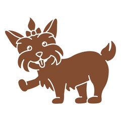 Obraz premium Brown dog cut out