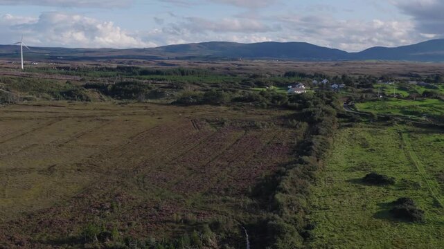 Aerial view of Lough Fad, Portnoo, County Donegal, Republic of Ireland