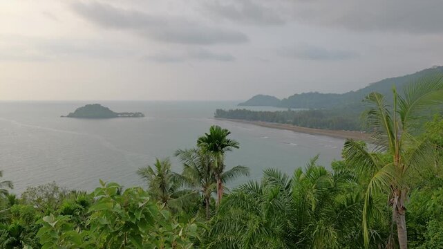 Air manis beach in Padang, Sumatra, Indonesia