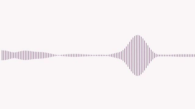 Abstract audio sound visualiser wave spectrum animation . violet line audio wave visualisation voice record effect for overlay. audio sound wave spectrum concept...