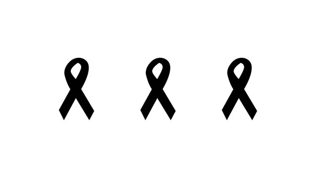 Set of two blue awareness ribbons isolated on white background for health campaigns and social cause design.