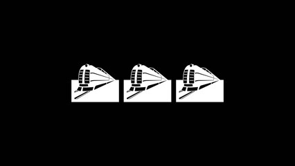Set of vintage steam train vector icons, classic locomotive silhouettes on white © Animation