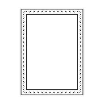 Modern Greek rectangle frame with arrow motif decorative pattern suitable for branding, invitations, certificates, and stylish layouts.