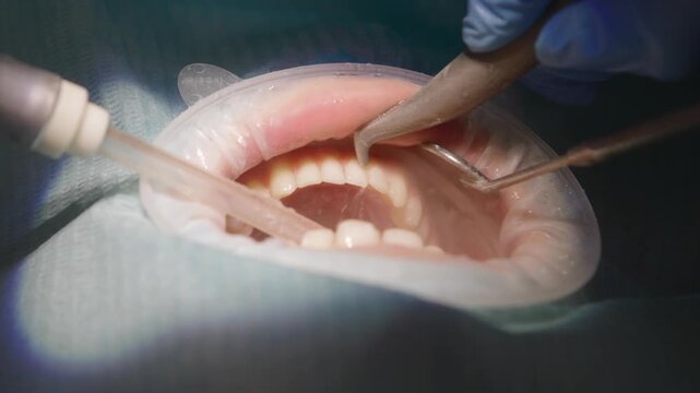 Dental Procedure In Progress  